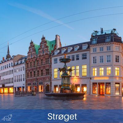 Sröget Einkaufsstraße in Kopenhagen
