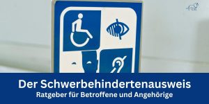 Bild zum Ratgeber Schwerbehindertenausweis mit Symbolen für Behinderungen