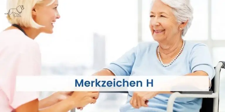 Das Bild zeigt eine Frau mit Merkzeichen H im Schwerbehindertenausweis