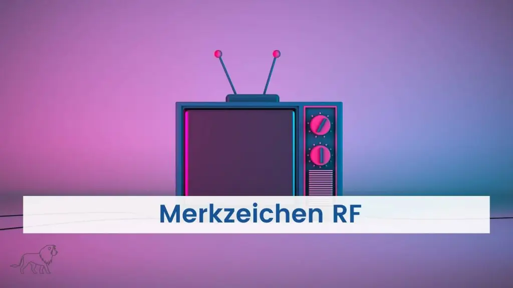 Merkzeichen RF Schwerbehindertenausweis