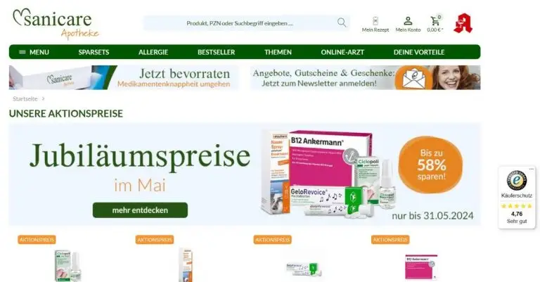Angebote Sanicare 2024