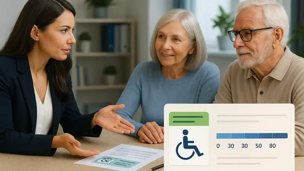 Beratung von Senioren zum Thema Grad der Behinderung und Schwerbehindertenausweis beim Versorgungsamt